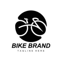 Bicycle Logo, Vehicle Vector, Bicycle Silhouette Icon, Simple Design Inspiration vector