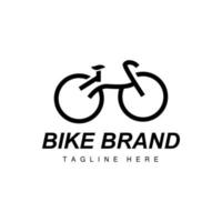 Bicycle Logo, Vehicle Vector, Bicycle Silhouette Icon, Simple Design Inspiration vector