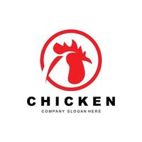 Chicken Logo, Farm Animal Vector, Design For Chicken Farm, Fried Chicken Restaurant, Cafe vector