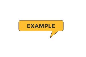 example vectors.sign label bubble speech example vector