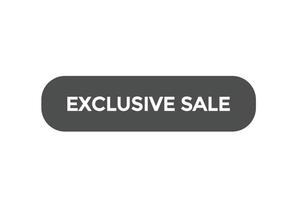 exclusive sale vectors.sign label bubble speech exclusive sale vector