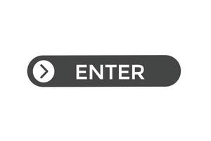 enter button vectors.sign label speech bubble enter vector