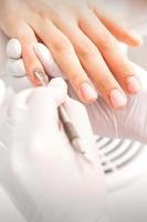 The fingernails receiving cleaning cuticle photo