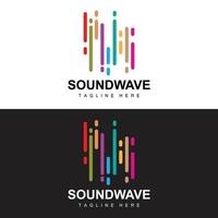 Sound Wave Logo, And Sound Tone Vector Icon Template Music Brand Product