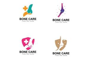 Bone Care Logo, Body Health Vector, Design For Bone Health, Pharmacy, Hospital, Health Product Brand vector