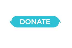 donate button vectors.sign label speech bubble donate vector