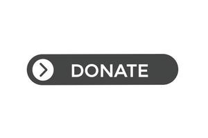 donate button vectors.sign label speech bubble donate vector