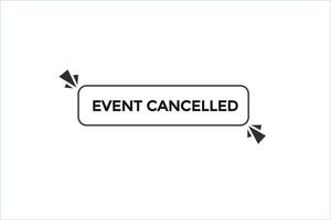 event canceled button vectors.sign label speech event canceled vector