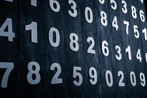 Background of numbers. from zero to nine. Finance data concept. Mathematic. Seamless pattern with numbers. financial crisis concept. Business success. photo