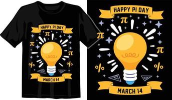 Pi day t shirt design vector Graphics. Pi day typography t shirt design