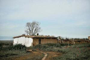 Abandoned nomads adobe farmhouse photo