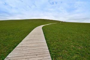 The endless, verdant Kalajun Prairie in Xinjiang photo