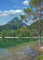 Lago jasna,kranjska gora,parque nacional de triglav,eslovenia foto