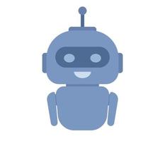 chatbot icono. artificial inteligencia robot asistente. en línea cliente apoyo. vector plano ilustración
