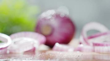 Red Onion, Chopped, Chopping Knife video
