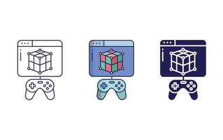 Web game vector icon