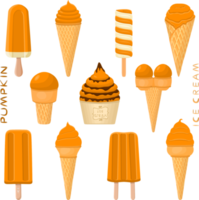 gran conjunto varios dulces sabrosos helados naturales png