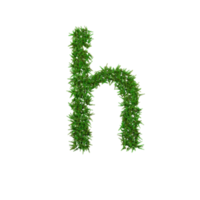 vert herbe inférieur des lettres. 3d illustration png