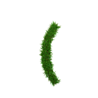 verde erba numero e simbolo, 3d illustrazione png