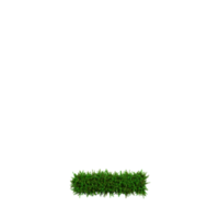 Green grass number and symbol, 3d illustration png