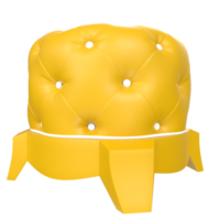 Ottoman chair isolated on transparent png