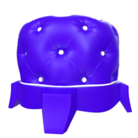 Ottoman chair isolated on transparent png