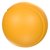 Tennisball isolated on transparent png