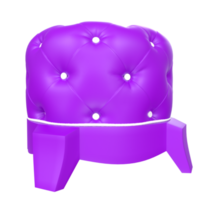 otomano cadeira isolado em transparente png