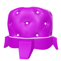 Ottoman chair isolated on transparent png