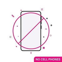 National Day of Unplugging. Turn off devices. Line flat symbol vector