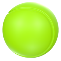 Tennis Ball isoliert auf transparent png