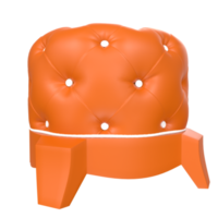 otomano silla aislado en transparente png