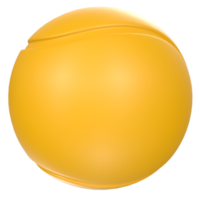 Pelota de tenis aislado en transparente png