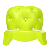 Ottoman chair isolated on transparent png