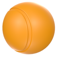 Pelota de tenis aislado en transparente png