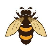 icono de diseño de ilustraciones de logotipo de abeja vector