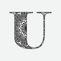 colorante libro floral ornamental alfabeto, inicial letra C fuente. vector tipografía símbolo. anti estrés página para adultos y monogramas.aislado póster