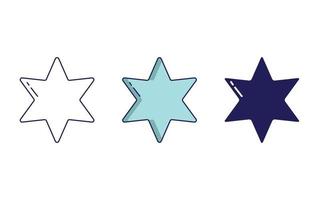 Star Geometry Shape vector icon