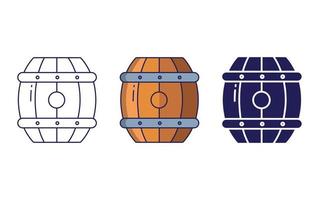 barrel vector icon