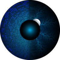 recorte de ojo de tecnología moderna png