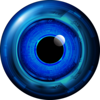 recorte de ojo de tecnología moderna png