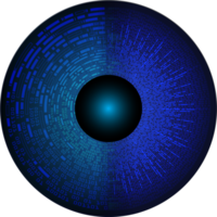 recorte de ojo de tecnología moderna png