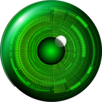 recorte de ojo de tecnología moderna png