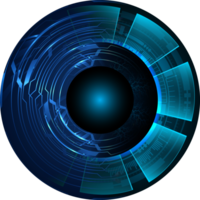 recorte de ojo de tecnología moderna png