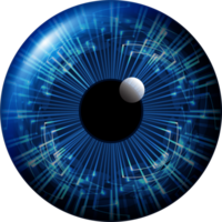 recorte de ojo de tecnología moderna png