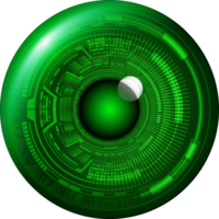 recorte de ojo de tecnología moderna png