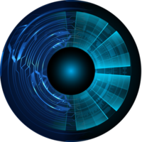 recorte de ojo de tecnología moderna png