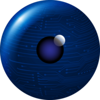 recorte de ojo de tecnología moderna png