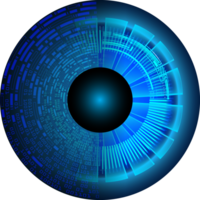 recorte de ojo de tecnología moderna png