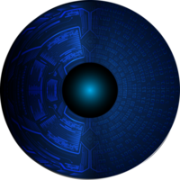 recorte de ojo de tecnología moderna png